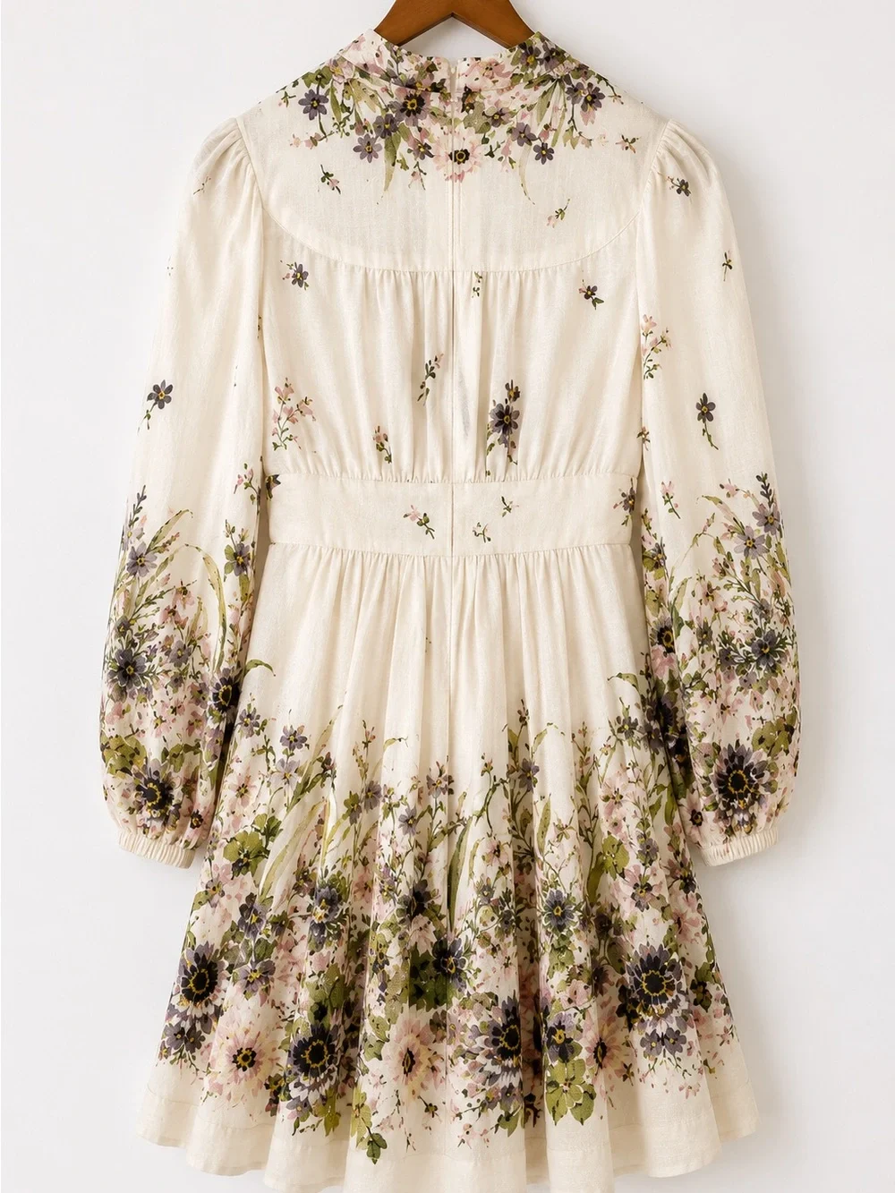 Zimmermann Floral Linen Mini Dress Size 0 - Picture 2 of 5